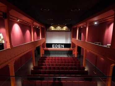 This photograph shows the room of the "Eden-Theatre" cinema in La Ciotat, southern France, on July 13, 2021. - The "Eden-Theatre" cinema has been appointed by the Guiness Book of records as the oldest cinema still active in the world (the oldest purpose-built cinema in operation), with his first film show in 1899. (Photo by Nicolas TUCAT / AFP)
