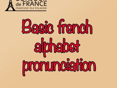 Basic french alphabet pronunciation