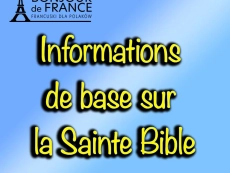 Informations de base sur la Sainte Bible