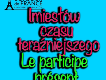 Le participe présent