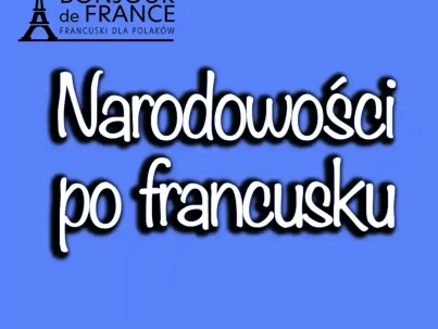 Narodowości po francusku