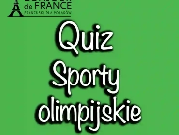 Quiz sporty olimpijskie po francusku