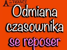 Odmiana czasownika se reposer