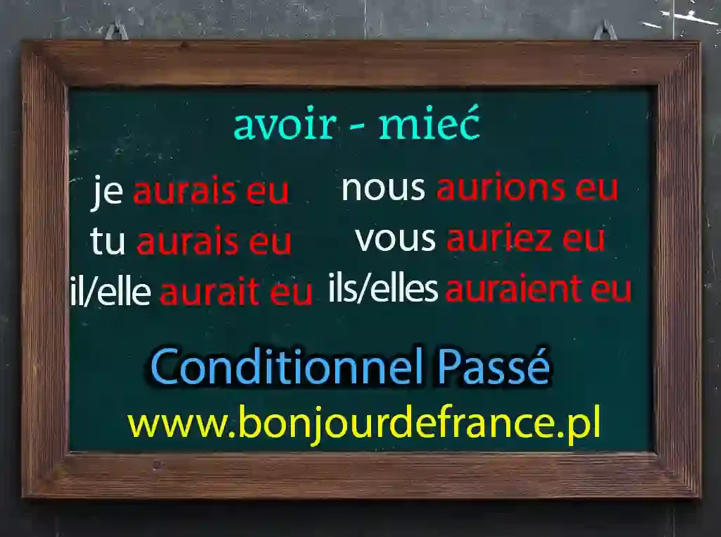 Avoir w Conditionnel passé (mieć)