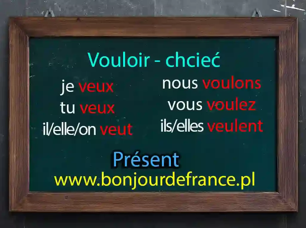 Odmiana czasownika vouloir w 2024 2 Odmiana czasownika vouloir w 2024