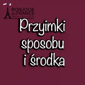 Przyimki sposobu i środka w języku francuskim
