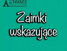 Zaimki wskazujące w języku francuskim