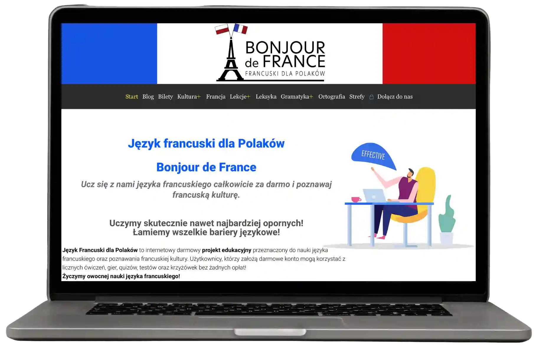 Język francuski dla Polaków. Darmowe lekcje francuskiego dla początkujących