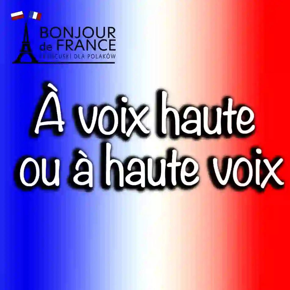 À voix haute ou à haute voix