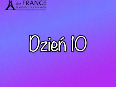 Dzień 10 : À la boulangerie. Jesienne wyzwanie językowe 2025